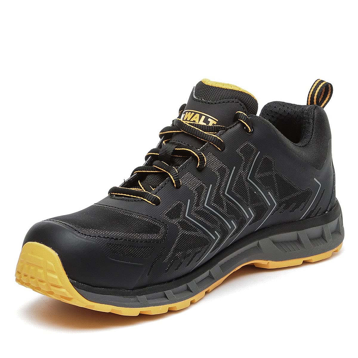 Mountain Warehouse DEWALT Men's Fargo Safety Trainer | Steel Toe Cap | SB SRA Rated | Comfort Fit | Black UK10 (EU44)