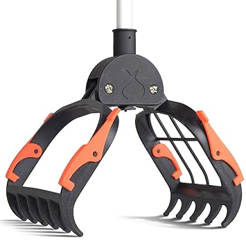 PETS EMPIRE Pik-a-Poo 7 One-Handed Pooper Scooper, Bending-Free, Touching Size -28 Inch