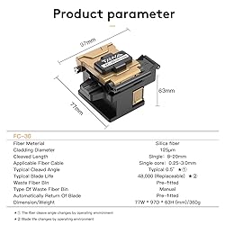 FC-30 High-Precision Fiber Optic Cleaver, 48,000