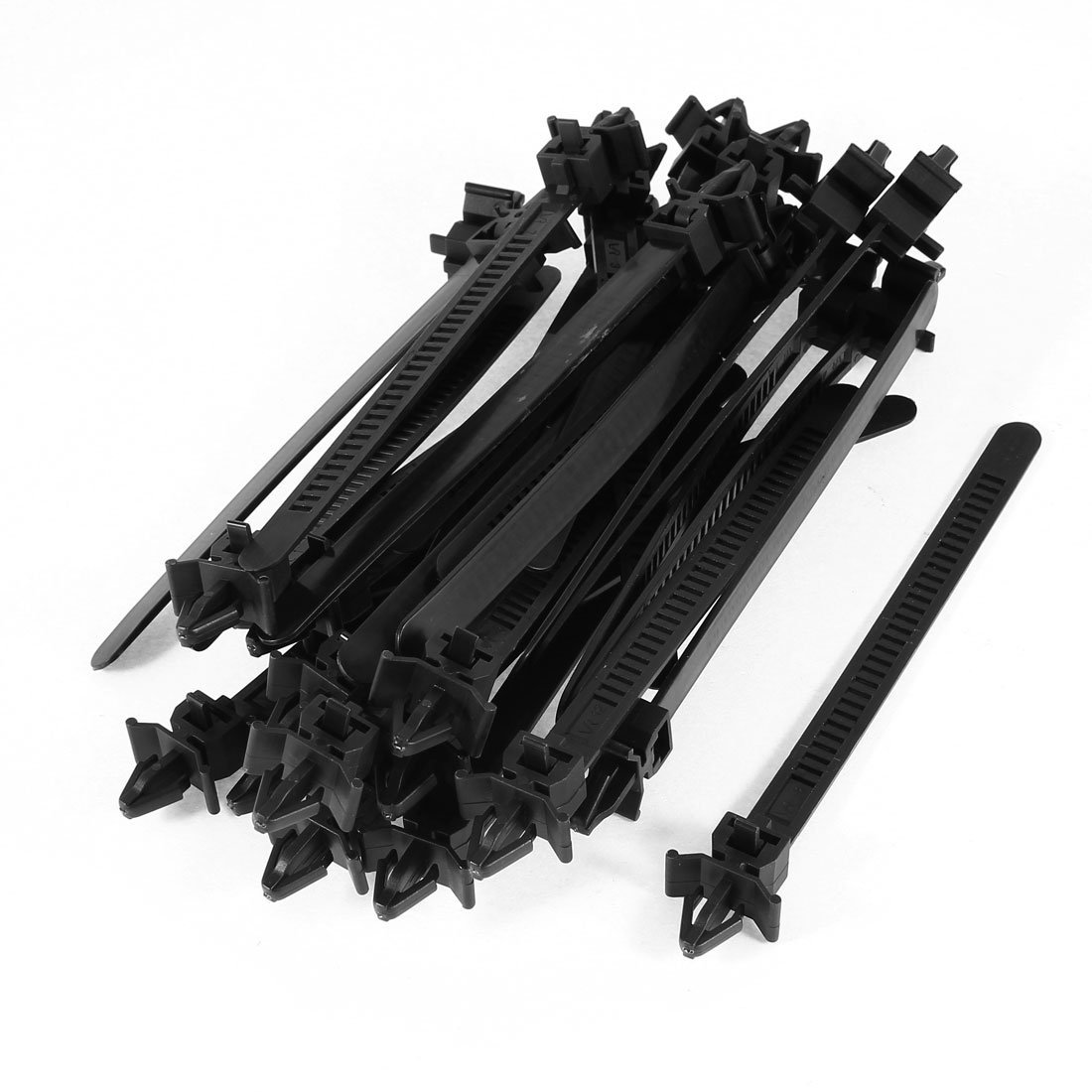 Uxcell Releasable Arrowhead Push Mount Cable Ties, 124mm Long, 30 Pcs