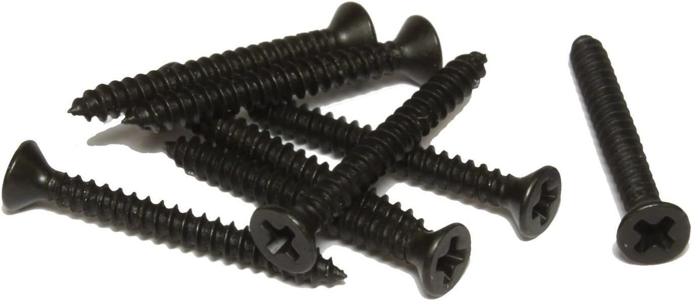 Pickup mounting ring screws for guitars, 8 pcs 2 x 3/4