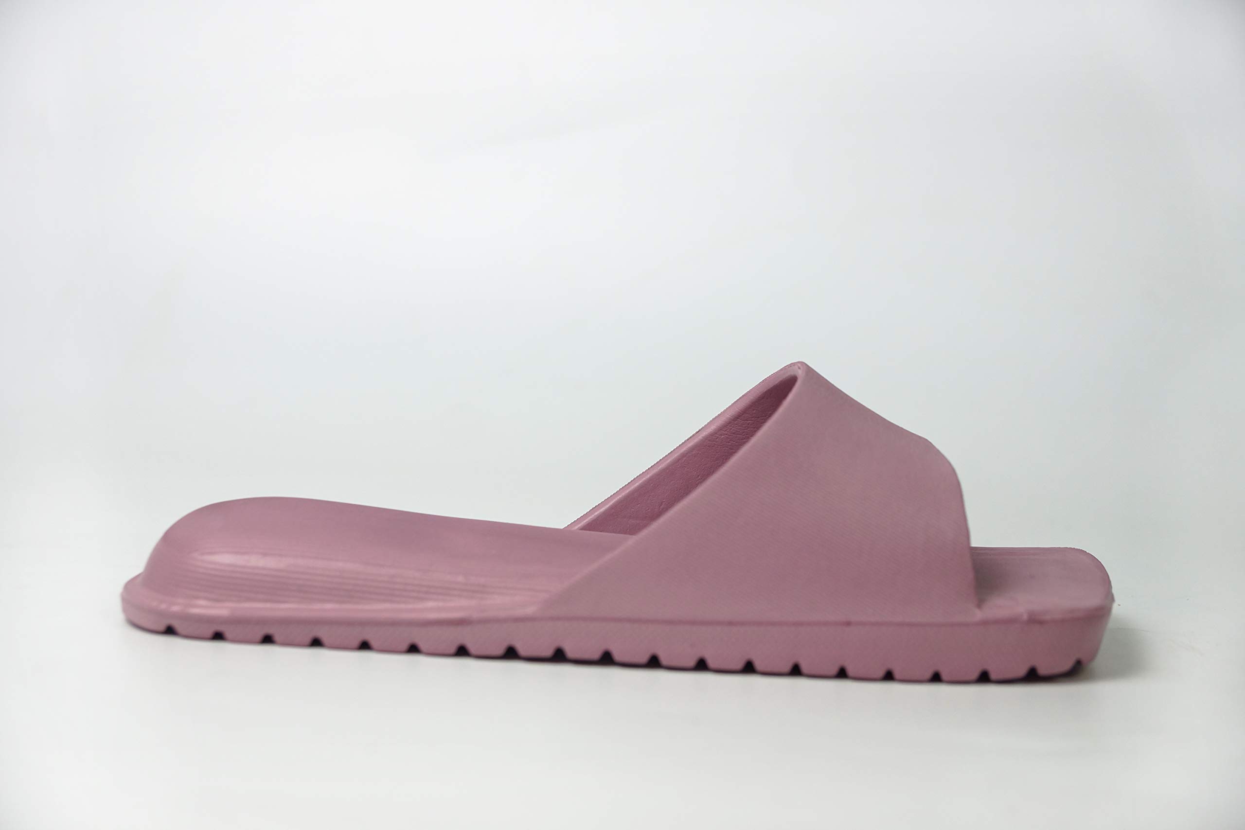 Bathroom Shower Sandals Pool Slides Open Toe House Slippers Casual Lightweight Non-Slip Bath Shoes for Mens Womens (Purple 250)