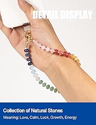 Handmade Natural Gemstone Crystal Beaded Charm Cell
