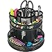 Business Source 62886 Rotary Organizer, Mesh, 6-5/8 in.x6-5/8 in.x6-5/8 in., Black