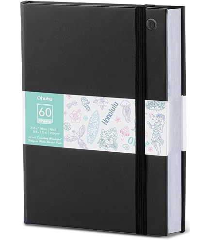 Amazon.com: Creative Mark Hard Leather Bound Sketchbook [160 Pages