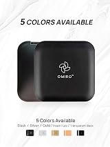 OMIRO Compact Mirror 1X/10X Magnification, Travel Foldable Pocket Mirror, Black view 3