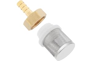 10mm Inline Mesh Screen, PNXKTXO Stainless Steel Filter Copper Tube Joint Pipeline Garden Hose Strainer for Pool, Irrigation Sprayer Pump Filtering