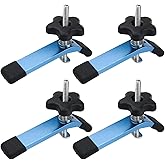 POWERTEC 71168-P2 T-Track Hold Down Clamps, 5-1/2” L x 1-1/8” Width, Set of 4