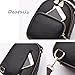 Gashen Women's Mini PU Leather Backpack Purse Casual Drawstring Daypack Convertible Shoulder Bag (black)