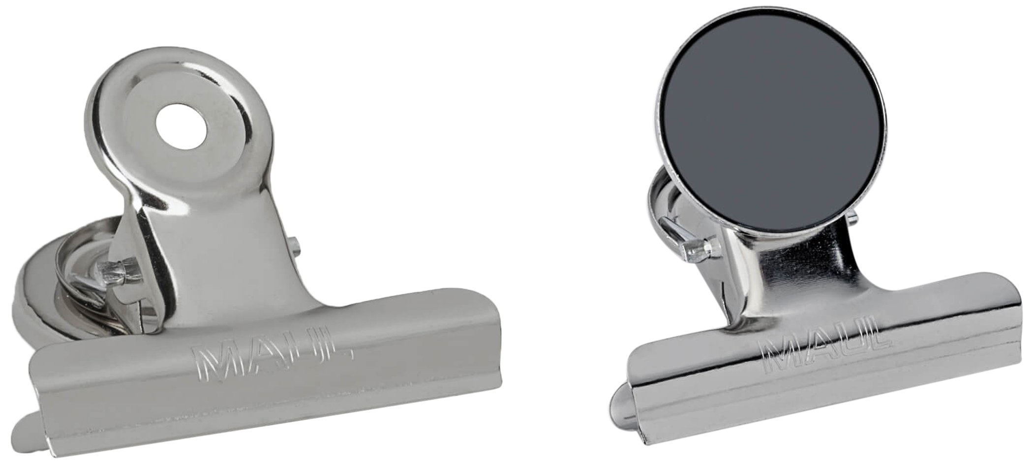 Maul 2183096 Memo Paper Clips with Screen Protector, Width 15 mm (2), 39 x 30 mm Silver Metal