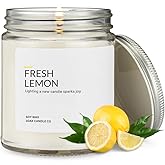 1OAK Lemon Candle - Citrus Candles for Home, Kitchen, & Summer - Fruity Candles Scented - Long Burning Premium Soy Wax Candle - Hand-Poured (7oz.)