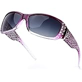 IGnaef Polarized Sunglasses for Women, Rhinestone Women Sunglasses UV400 Protection for Driving/Fishing/Shopping