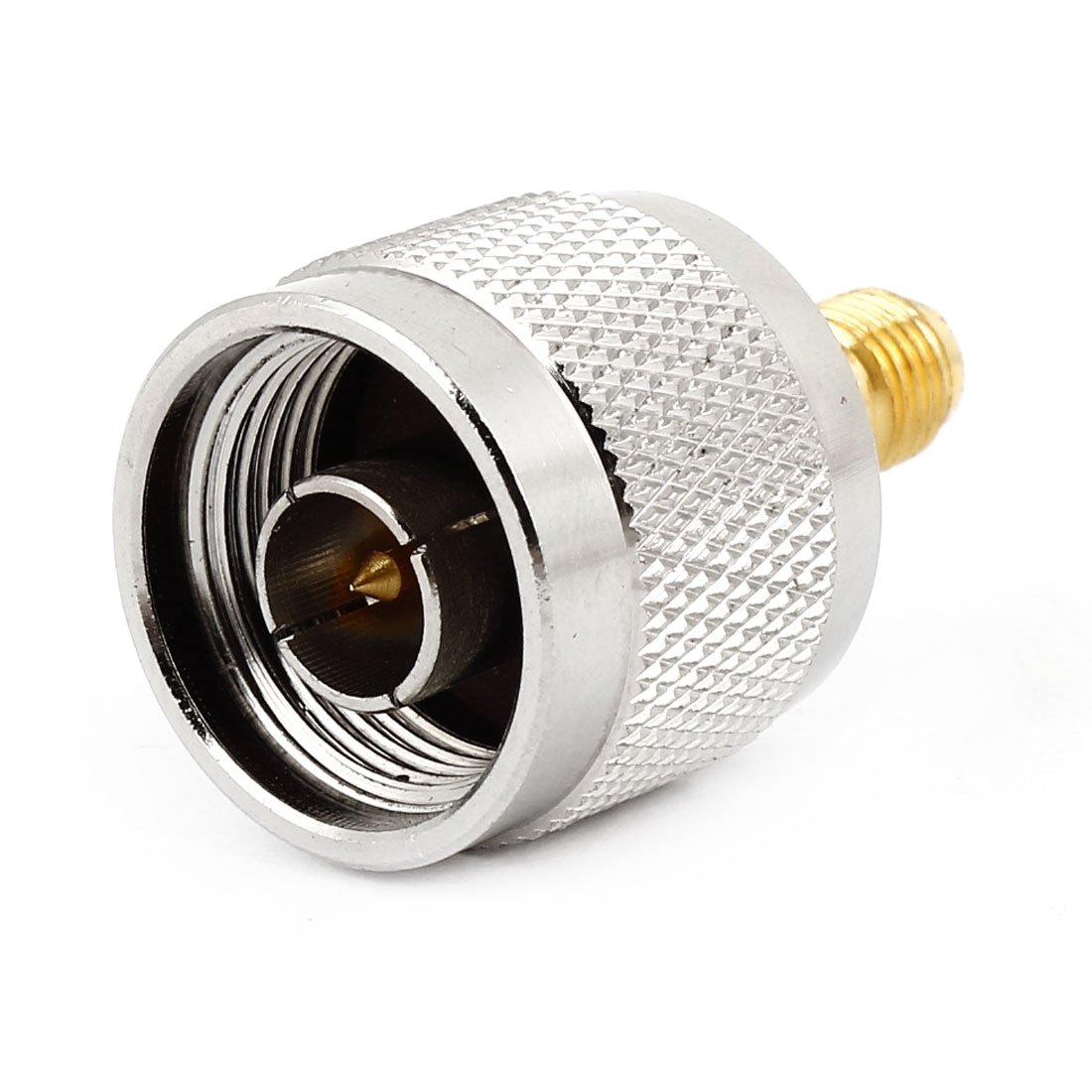 sourcing map Dual Tone SMA Female to N Type Male Plug Straight RF Connector Adapter