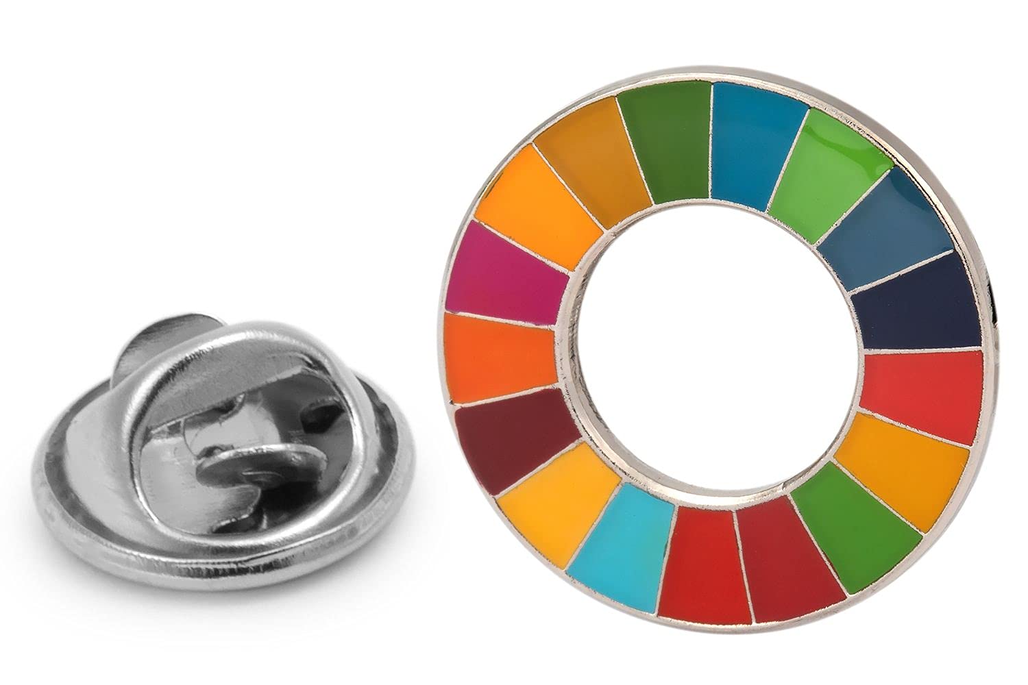 Gemelolandia Lapel Pin Agenda 2030 United Nations Sustainable Development Goals SDG 25mm | Original Pins to Give Away