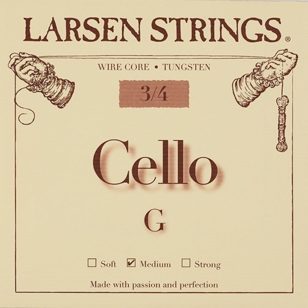 LARSEN STRINGS cello strings Original Fractional - small sizes G 3/4 Medium