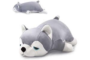 ZPIUU 20 Inch Weighted Stuffed Animals, Big and Cute Husky Stuffed Animal, Kawaii Weighted Plush Pillow, Dog Pillow Toys Gift for Kids & Adults (20" 3 lbs)