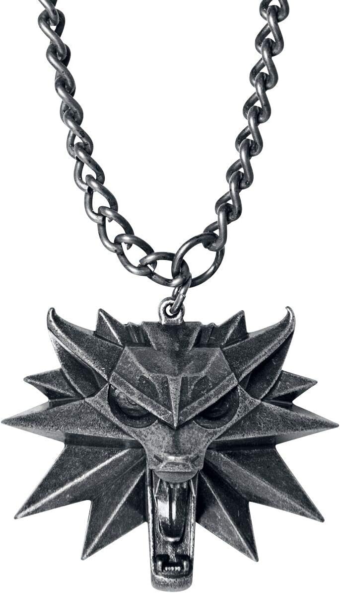 The Witcher Wild Hunt Medaillon Unisex Necklace Silver-Coloured, Magnesium Alloy,