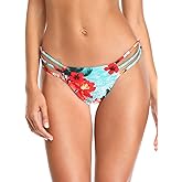 RELLECIGA Women's Triple Strappy Thong Bikini Bottoms
