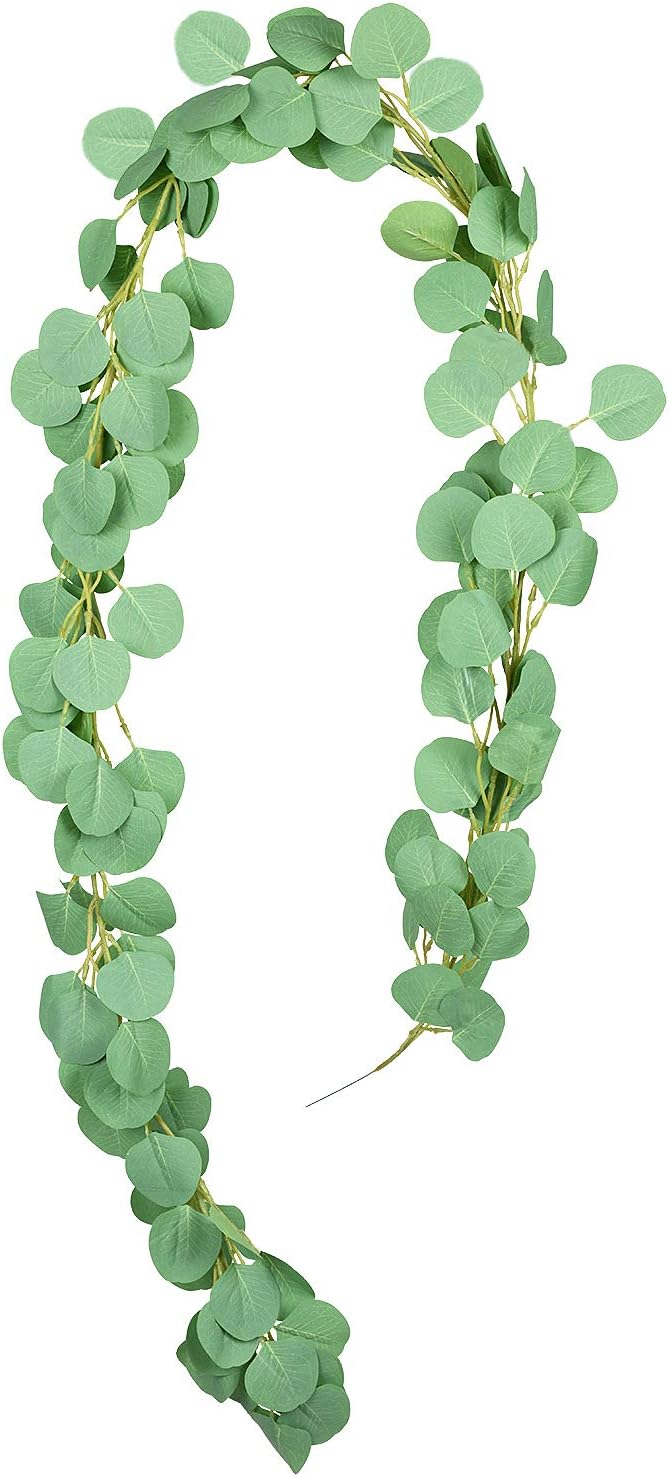 Artiflr Eucalyptus Garlands Artificial Greenery Garland Faux Silk Eucalyptus Vines Wedding Backdrop Wall Decor Flower Arrangement
