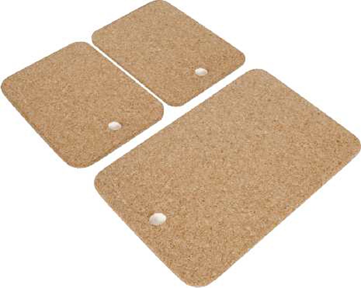 Cork Nature 490400 Korko Rectangular Hot Pot Trivet, Set of 3 eBay