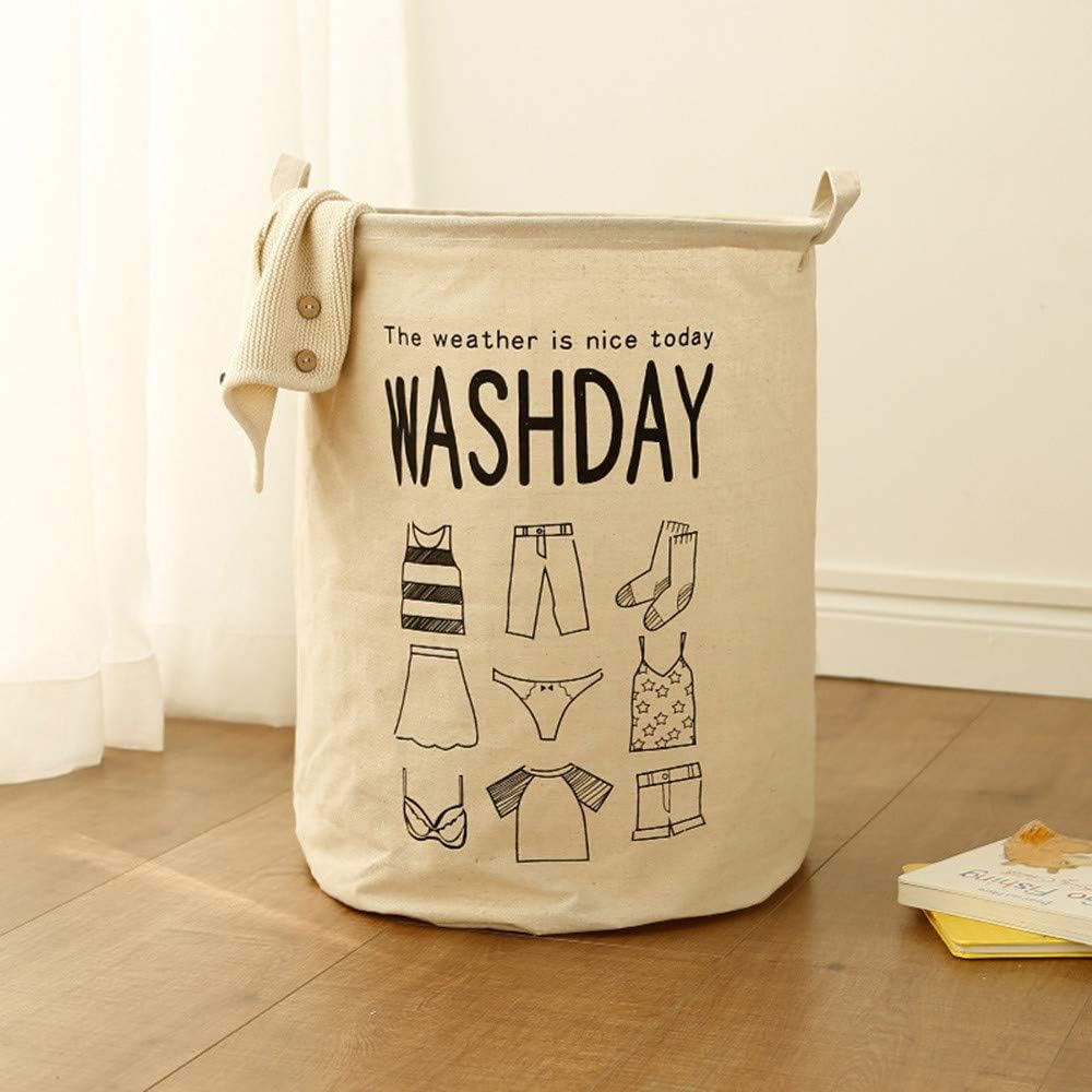 Container Storage Basket,veyikdg Box 40 * 50cm Dog Simple Letter Cartoon Pattern Waterproof Sheets Clothes Sundries Toy Laundry Storage Baskets Folding Storage Boxes Home Tool Gadget (◆D)