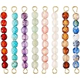 KISSITTY Gemstone Bead Connector Charms Stone Bead Links Connectors 2 Hole Gemstone Bead Charms Links for DIY Necklace Earring Jewelry Making