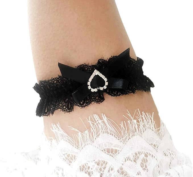 Lace Garter Set Black Garter Belt Set for Wedding Bridal