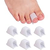 Nolimvita Hammer Toe Straightener Corrector - Toe Spacers Toe Separators for Bunion, Curled Toes, Hammertoes, Toe Corrector Toe Splint for Men and Women,6 Pack (Medium Size)