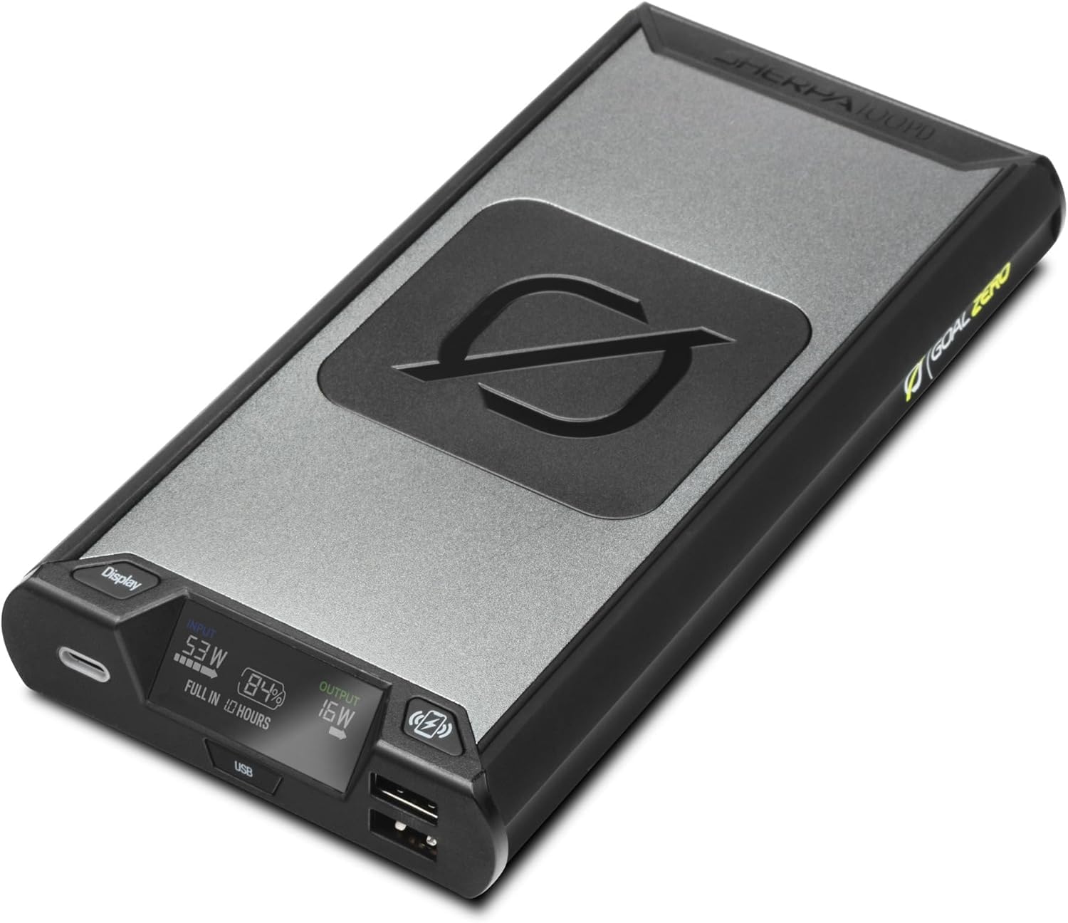 Goal Zero Sherpa 100PD Wireless Portable Power Bank 100W USB-C Power Delivery 25600mAh (4th Generation)