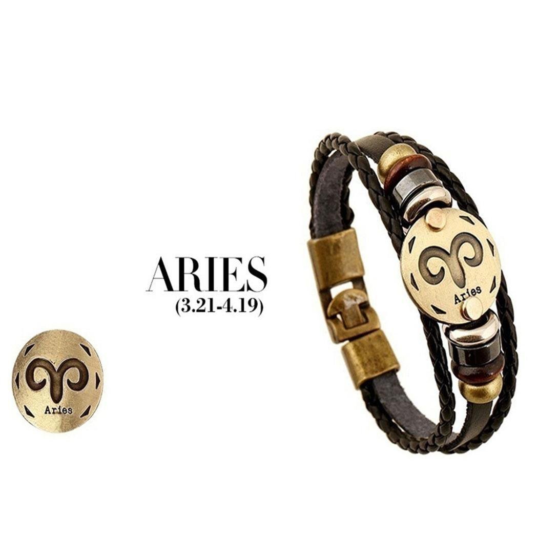 Huhuali Women Simple Casual Alloy Carve Multilayer Woven Bracelets Gifts Strand