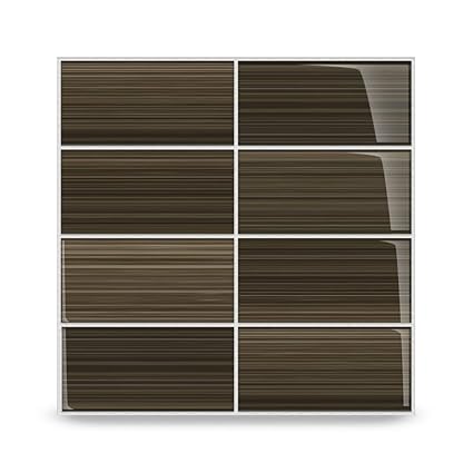 Glass Subway Tile Kitchen Backsplash amazon com bodesi mississippi mud glass subway tile for kitchen backsplash or bathroom color sample home improvement