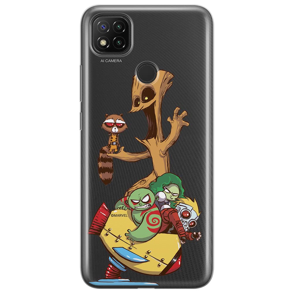 ERT GROUP mobile phone case for Xiaomi REDMI 9C original and officially Licensed Marvel pattern Guardians of the Galaxy 020 optimally adapted to the shape of the mobile phone, partially transparent