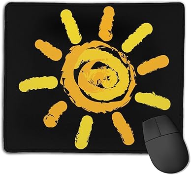 Alfombrilla De Raton Para Juegos Hot Sun Artistic Pattern Rectangle Rubber Mousepad Gaming Mouse Pad 9 8x12 Inch For Notebooks Desktop Computers Amazon Es Electronica