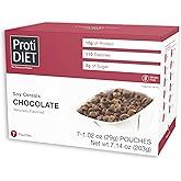 ProtiDIET High Protein Cereal, Naturally Flavored Soy Chocolate, 7ct | 15g High Protein with Fiber, Low Carb Cereal Treat, Pre-Portioned, Keto Compatible, Trans-Fat Free