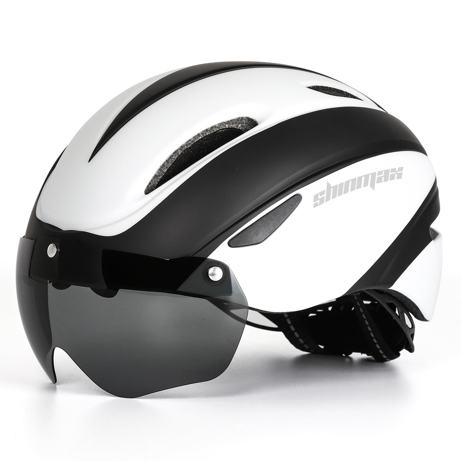 Photo 1 of Shinmax Bike Helmet for Men Women, Bicycle Helmet with Detachable Magnetic Goggles for Adult Road Biking Mountain Cycling Helmet (BC-001)