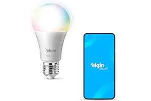 Lâmpada Inteligente Mais Potente 15W Smart Color RGB Wifi Elgin compatível com Alexa e Google Home