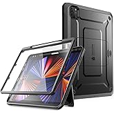 SUPCASE for iPad Pro 12.9 Inch Case 6th/5th/4th generation 2022/2021/2020 (Unicorn Beetle Pro), [Built-in Screen Protector & Stand & Pen Holder] Full-Body Rugged Cover for iPad Pro 12.9 Inch, Black