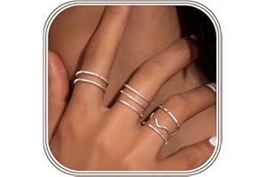 Adramata 8Pcs 1mm Stainless Steel Rings for Women Men Fashion Plain Band Knuckle Stacking Midi Thumb Dainty Thin Rings Set Si