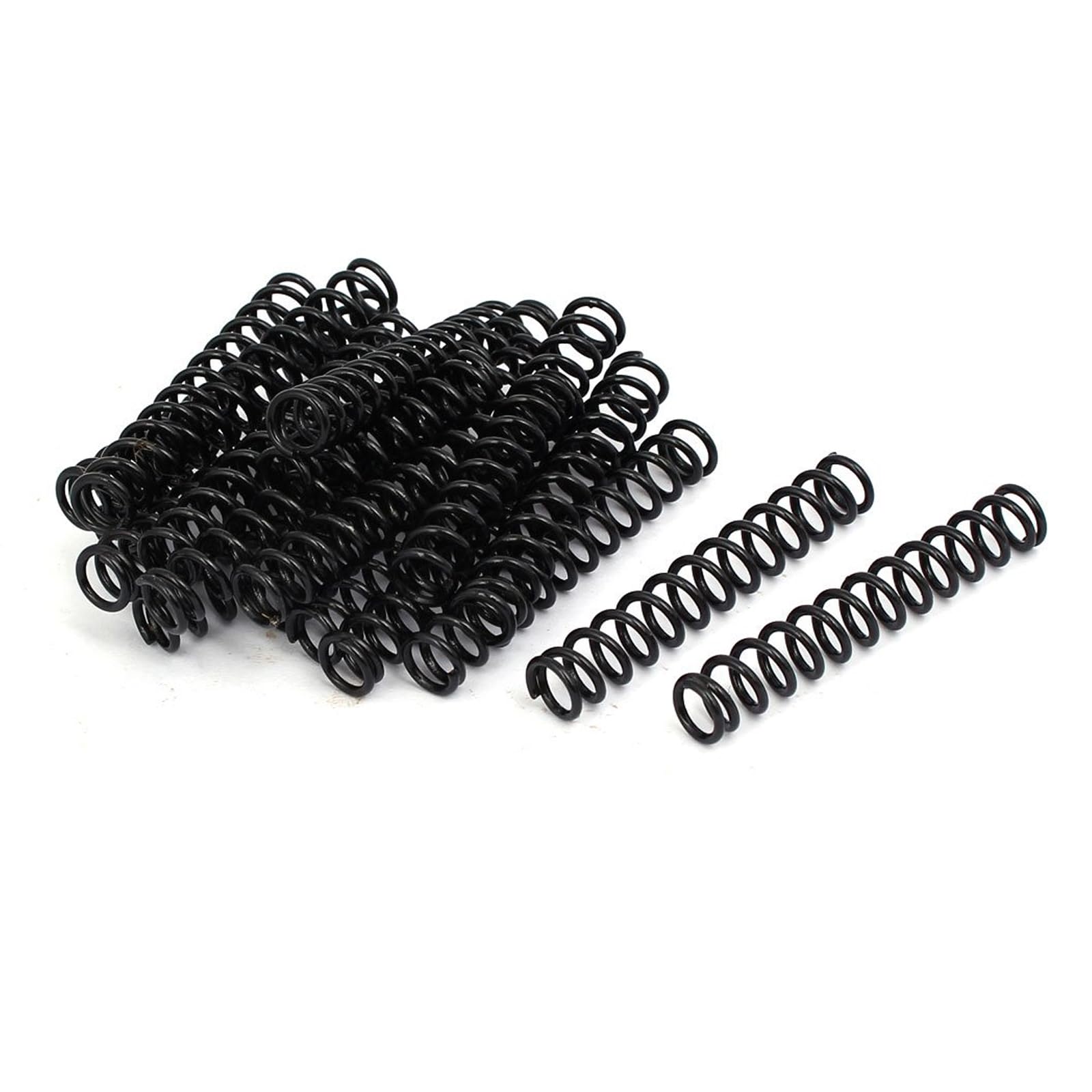 TA-VIGOR 20Pcs Extended Compressed Spring, 1.2mm Wire Dia, 8mm OD, 35mm Length Durable Stainless Steel Small Dual Hook Tension Spring for Furniture Screen Doors Repair Projects