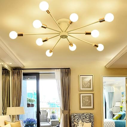 Indoor Lighting Lingkai Industrial Deck Ceiling Light Edison Bulb