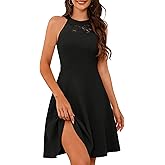 Bbonlinedress Women Cocktail Formal Wedding Dress Halter Evening Party Short Bridesmaid Holiday Prom Dresses for Teens 2026