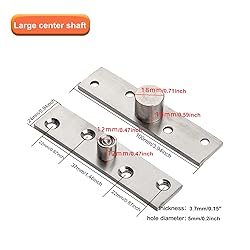 2 Pack Door Pivot Hinge 360°Rotation Hidden Door
