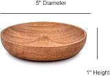 EDHAS Acacia Wood Round Incense Holder & Ash Catcher - 12.7cm view 5
