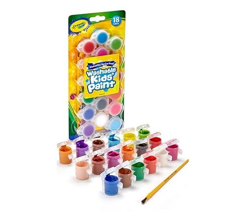Crayola Washable Kids Finger Paint Assorted Colors, Pack of