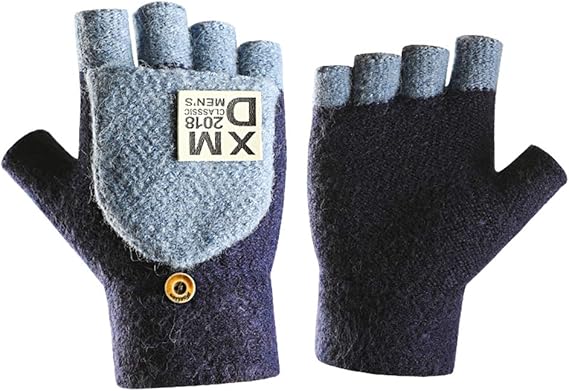 Amazon Caseeto 手袋 メンズ ニット 2way 防寒 冬 グローブ 紳士 指なし 手袋 通販