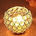 VINCIGANT Gold Decorative Bowl Candle Holders for Wedding Home Decor Dining Room Table Centerpieces,Sparkly Tea Light Candle Holders/Candelabra Vase for Christmas New Year Gifts