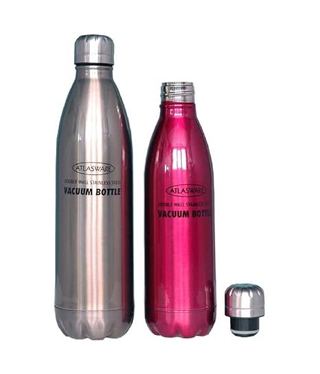 Atlasware Hot and Cold Vacuum Bottle, Stainless Steel, 700ml