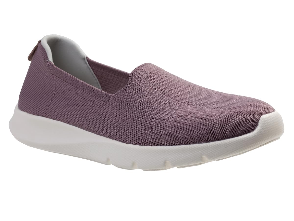 Spenco Women’s Comfort Stretch Ease Sneaker, Elderberry, 5.5 Wide