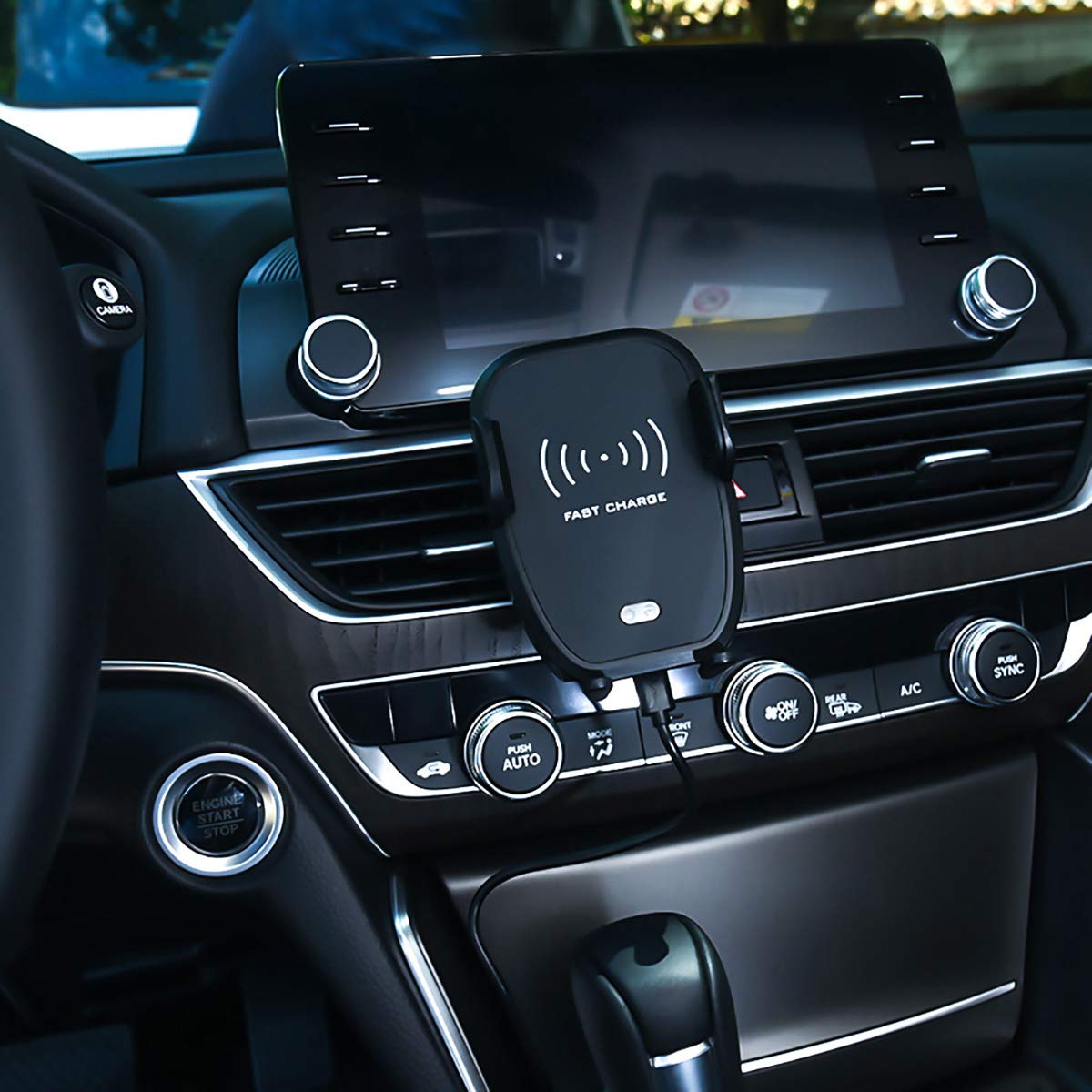 Wireless Car Charger with Automatic Sensor Qi 10W Fast Wireless Charger