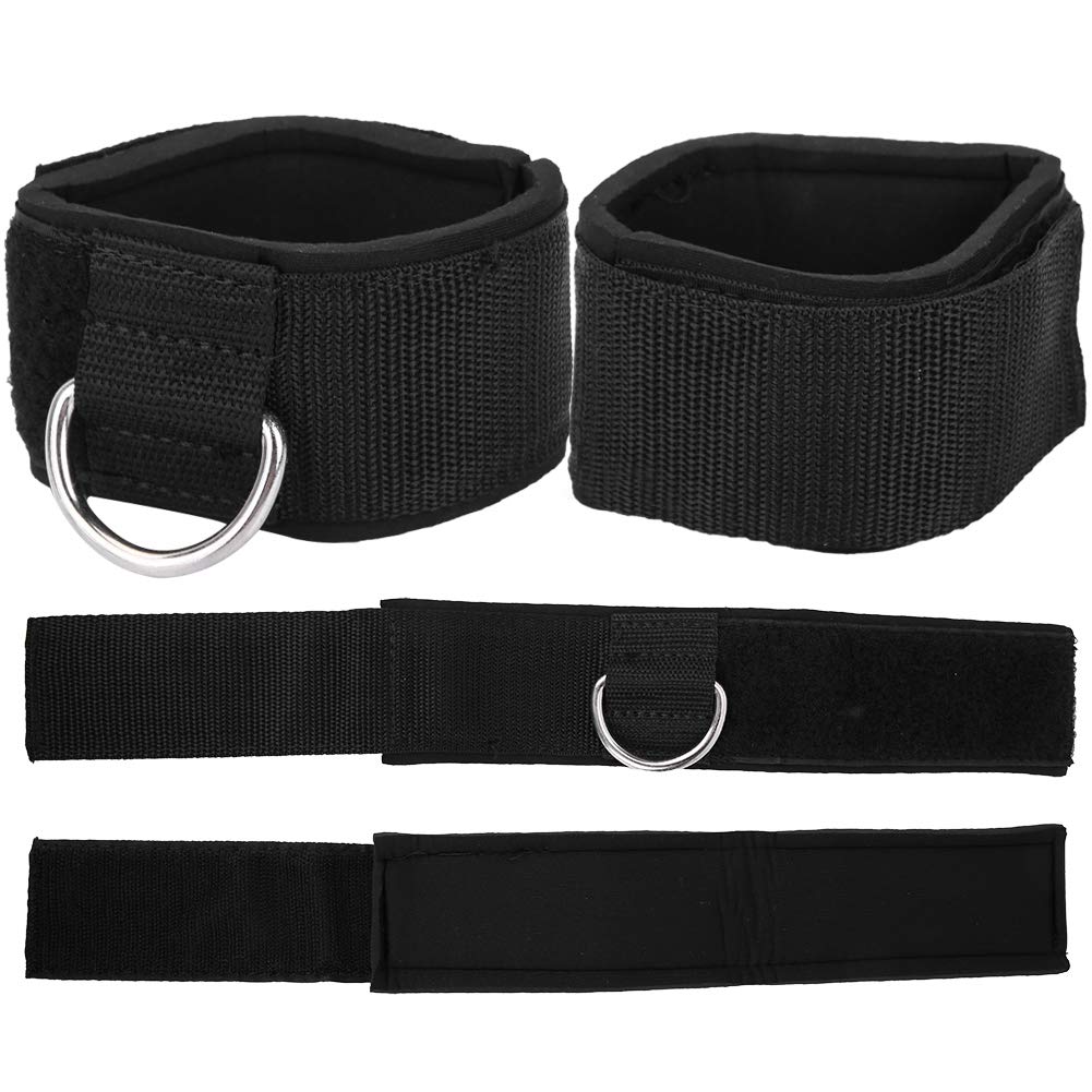 BTIHCEUOT Fitness Ankle Strap for Cable Machines for Kickbacks, Fitness Ankle Straps D-Ring Ankle Cuffs for Gym Training
